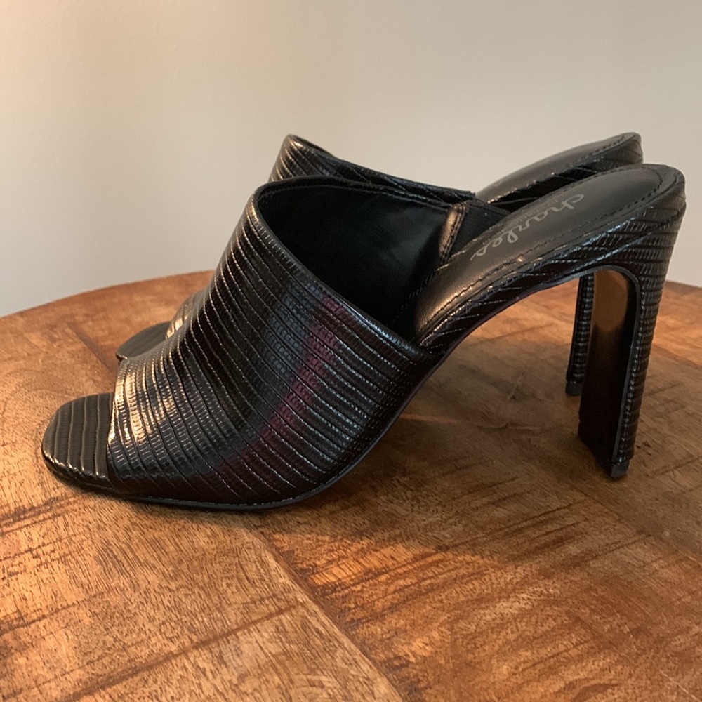 Charles by Charles David Black high heel mule size 7
